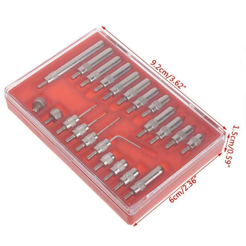 22pcs Steel Dial Indicator Point Set 448 Thread Tip For Dial & Test