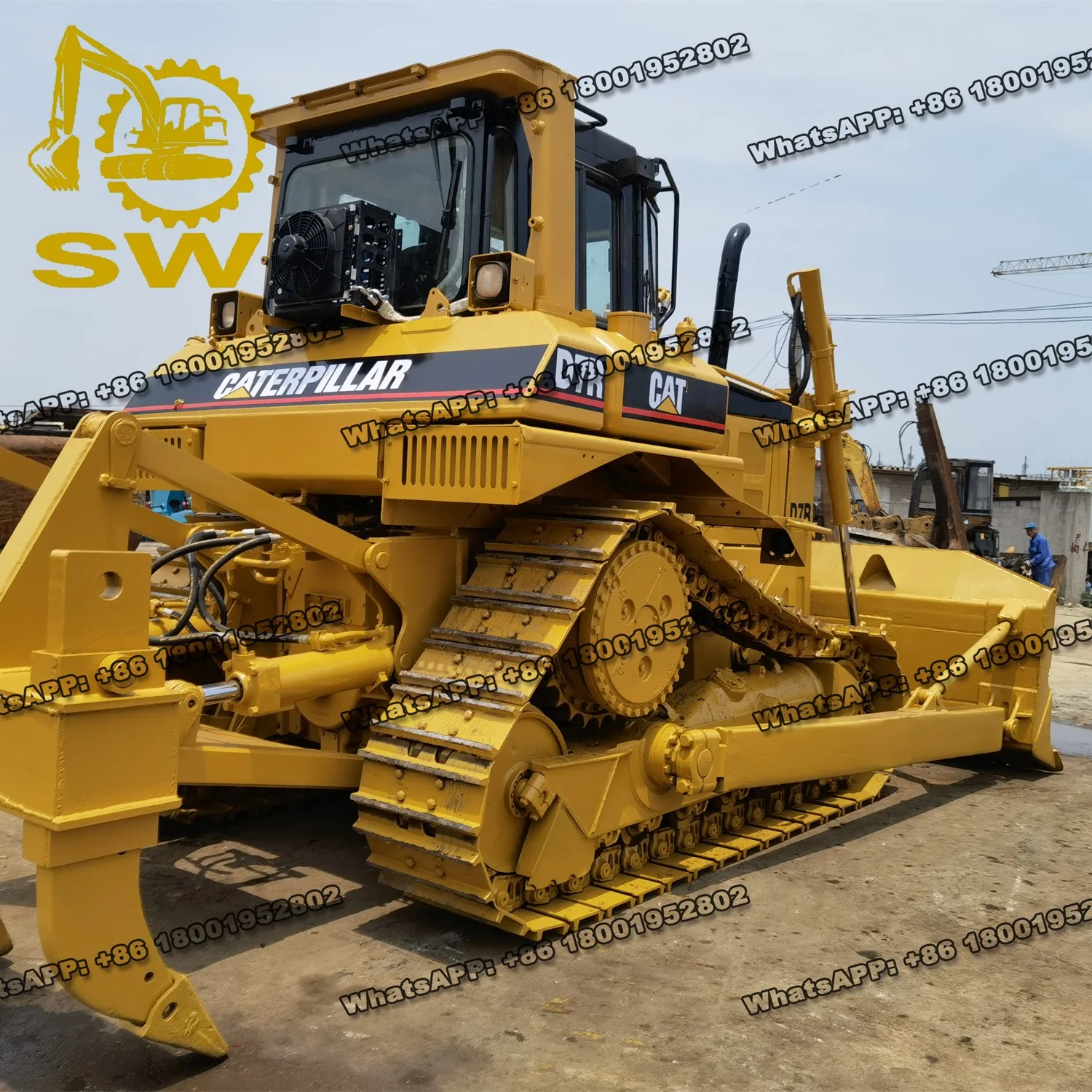 Used Cat Caterpillar D7r Bulldozer,Medium Hydraulic Crawler Dozer
