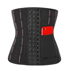 Latex Waist Trainer Shaper Waist Support Women Slimming Corset Waist Trainer Belt Private Label Custom With Storage Pocket