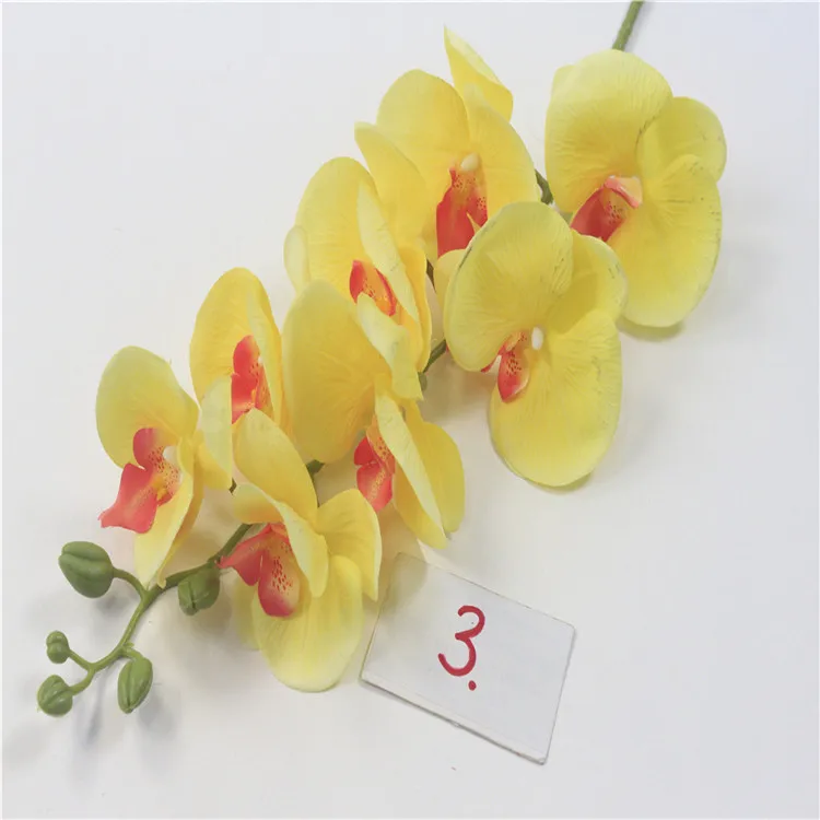 优质8 头人工蝴蝶兰真实触感丝绸兰花乳胶涂层装饰花