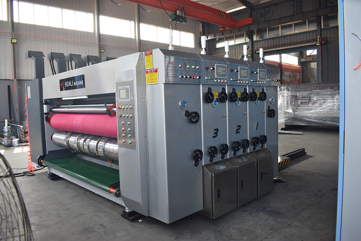 High Speed 4 Color Flexo Letterpress Type Carton Printer Slotter Die