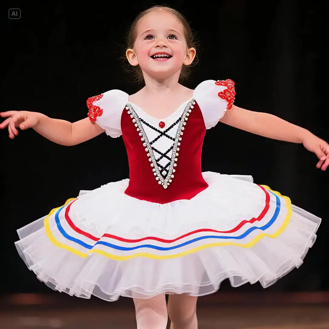 Tutus Vestido Tutu Bailarina Pink Blue White Ballerina Dress Professional Ballet Tutu Child Kids Performance Clothes Tutus Vestido Tutu Bailarina Pink Blue White Ballerina Dress Professional Ballet Tutu Child Kids Performance Clothes
