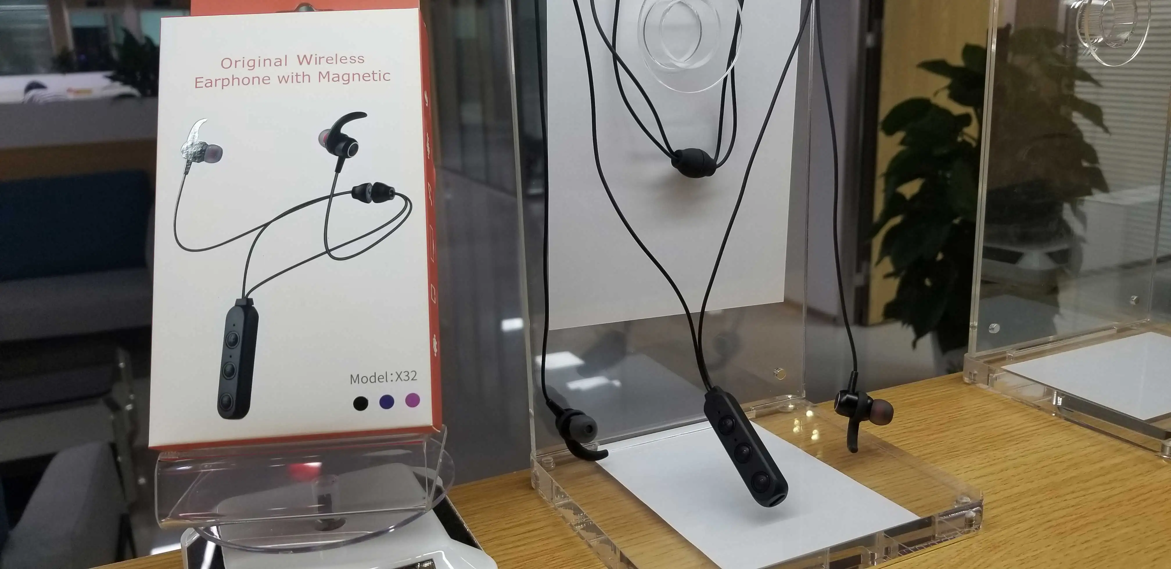 2019 trending amazon sport stereo magnetic neck band bluetooths earphone - ANKUX.COM