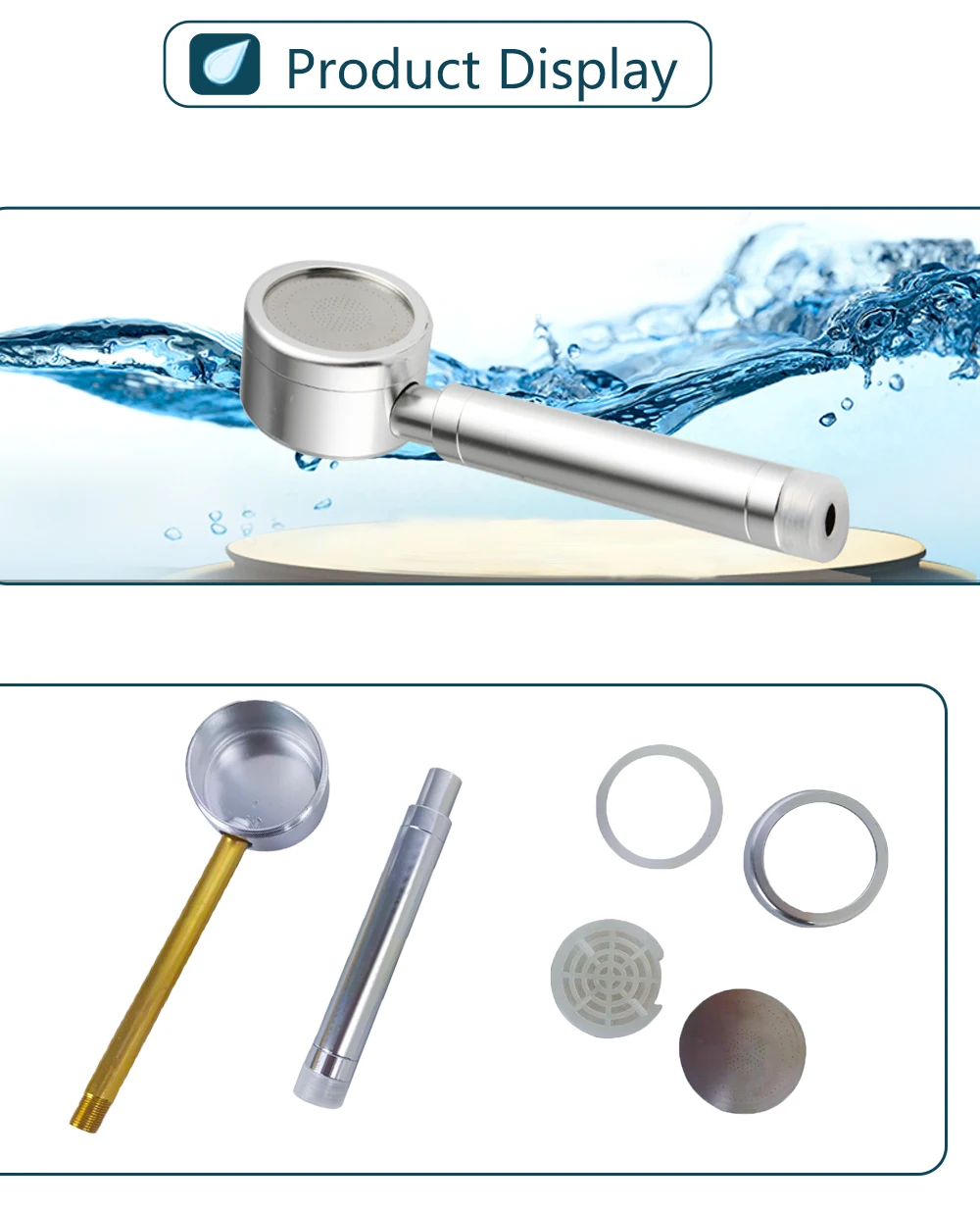 Oem High Pressure Removes Chlorine Mineral Stone Anti Bacterial Shower