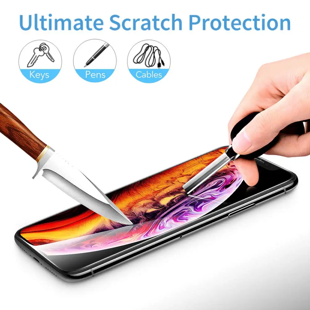 Tempered Glass for iPhone 11 Pro Screen Protector 3X Stronger Screen Protector For iPhone 11 Pro Max 2019