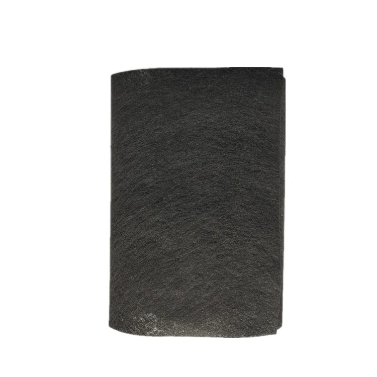 Dust prevention/waterproof polyester raw material black needle punched felt PET nonwoven interlining&lining fabric roll for mattress&sofa