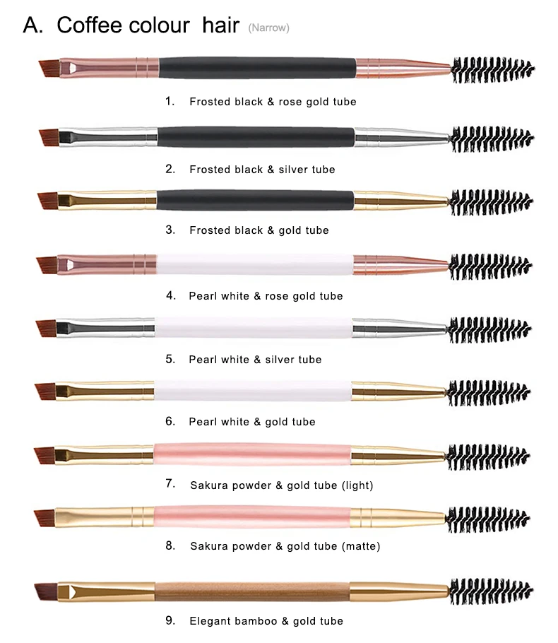 Bueart 2018 Latest 6 Color The Best Eyebrow Brush Thin Angled Eyebrow