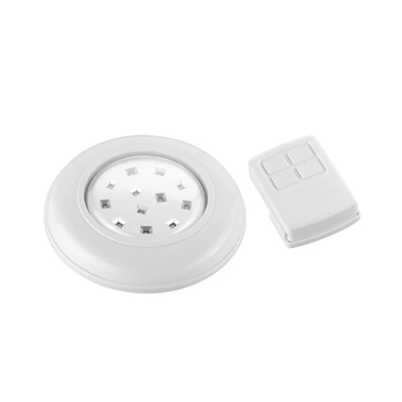 4*AA Battery Wireless Led Super Bright SMD Puck Light Cordless Ceiling light with Remote Control
