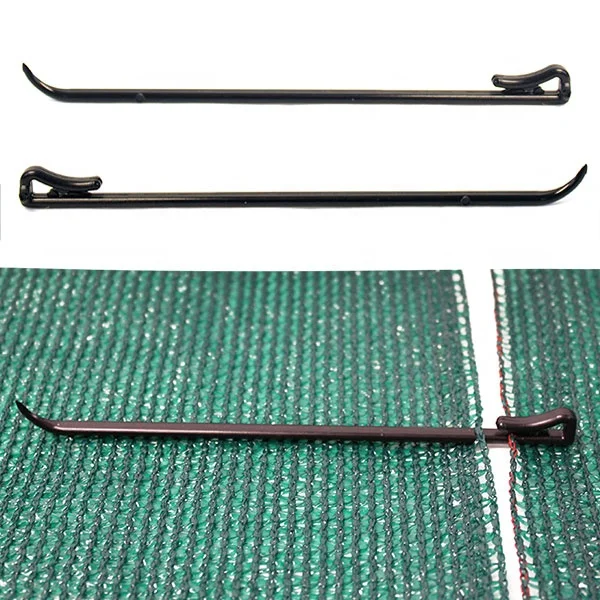 Plastic Shade Cloth Fixing Pin Connector For Bird Net Hail Netting