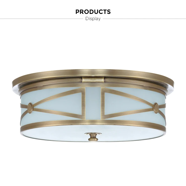 classic brass frame led ceiling lights