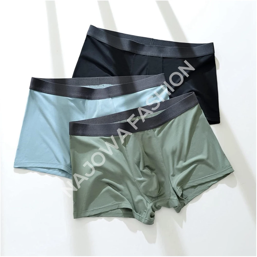 Hot Comfort Wholesale Breathable Men's Boxer Underwear Spandex Cotton