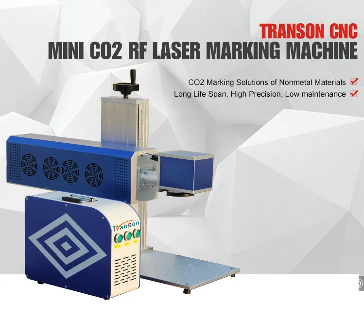 mini CO2 RF Laser Marking Machine with DAVI Metal Laser Tube 20W