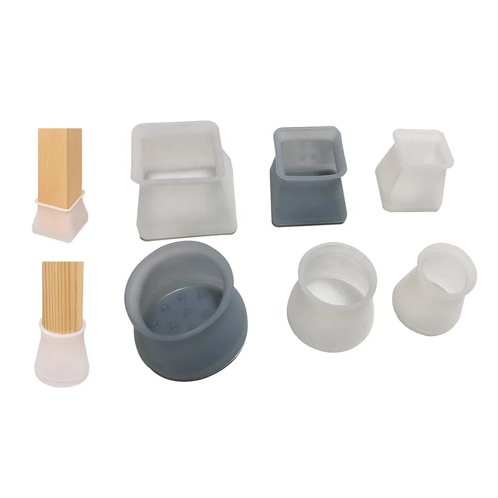 6 Size Silicone Furniture Chair Legs Covers Antislip Table Feet
