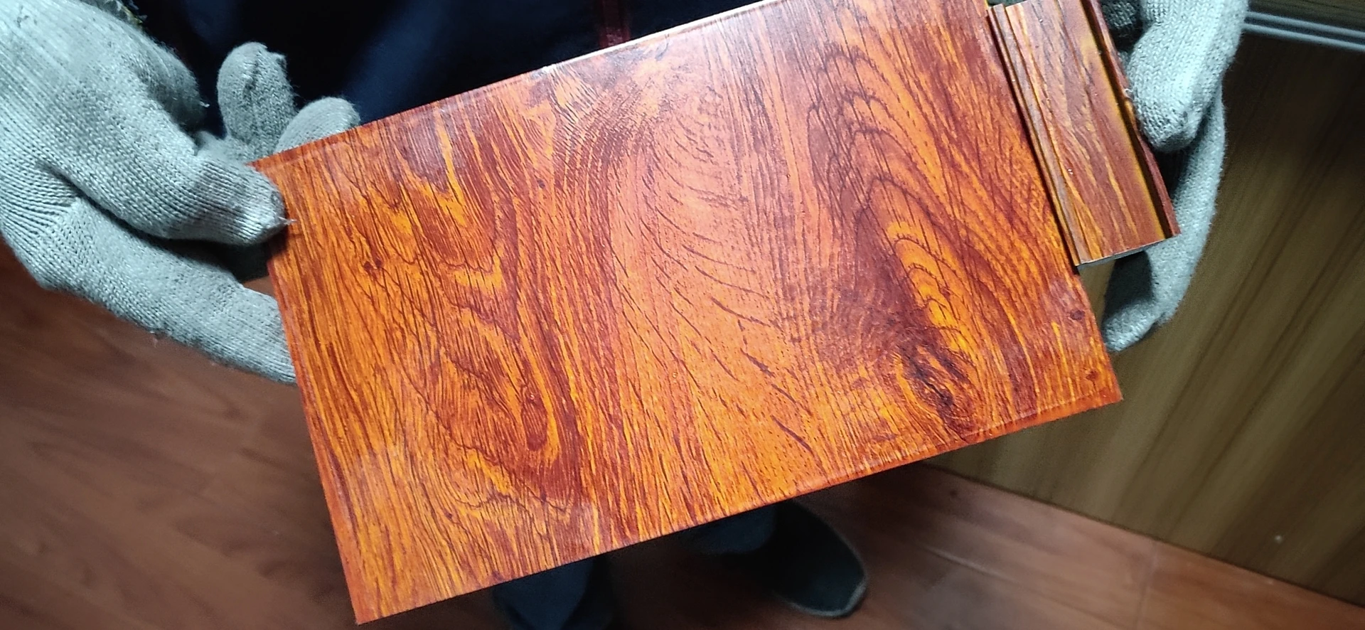 Thermal Transfer High Simulation Texture Wood Effect Metal Surface