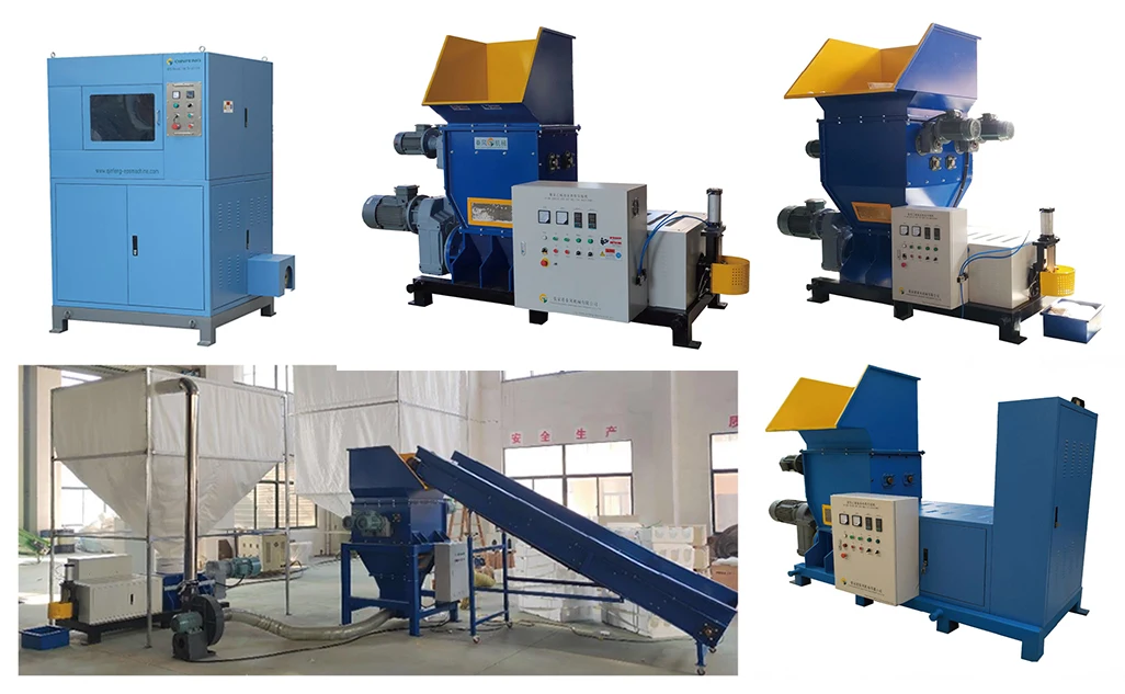 Small Plastic Recycling Machine Plastic Melter Densifier Eps Foam Hot