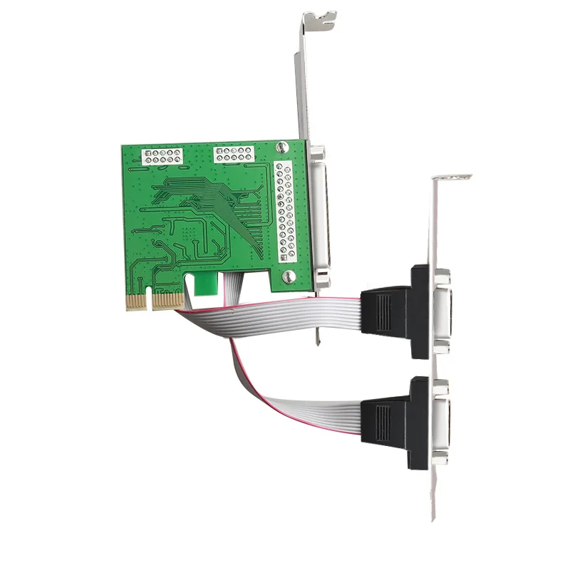 Asix Ax99100 Pci Express To 2 직렬 및 1 병렬 포트 라이저 카드 Rs232 프린터 포트 Pcie 카드
