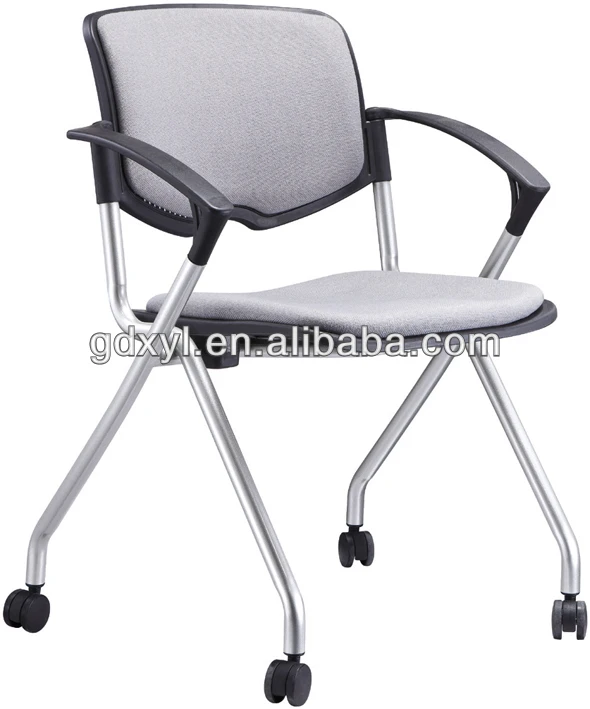 Modern Folding Seat School Training Chair With Arm Wheels Buy