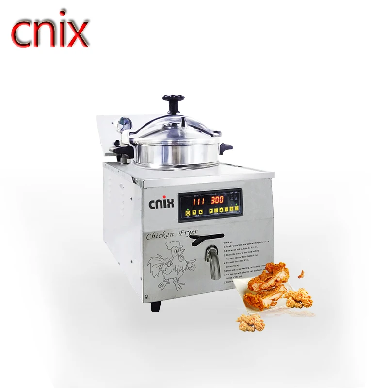 16L High Pressure Fried Chicken Machine 110V Chicken Pressure Food Oven  Fryer