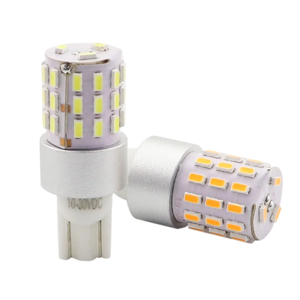 AMYWNTER  W16W 921 T10 Motorcycle led wedge bulb smd 12V 24V W5W 2.5W canbus car Turn signal large led light bulb