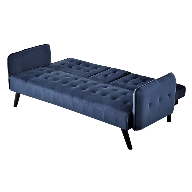 Blue Fabric Sofa Bed Futon Couches Buy Futon/folding Sofa Bed/ Fabric