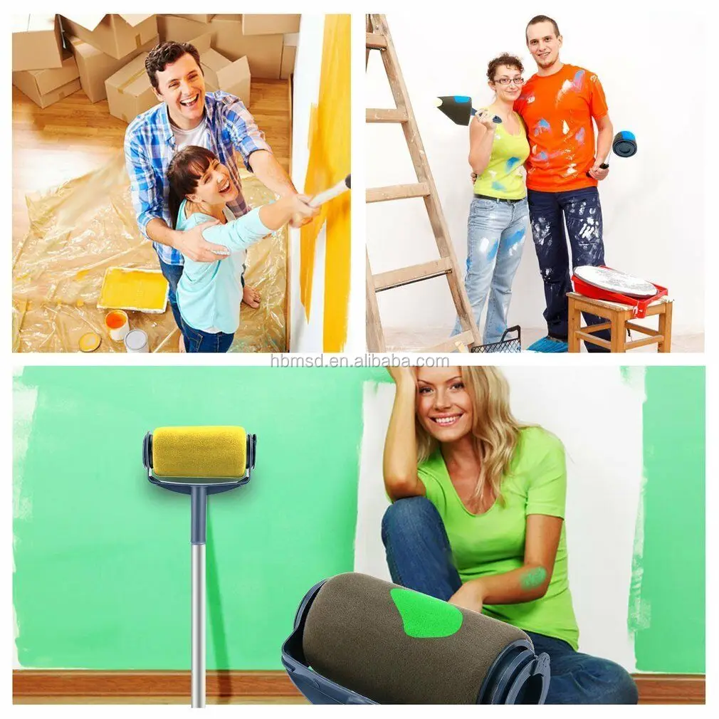 Paint Runner Roller Pro Rollers Wall Painting Kit Walls Brush Handle Tool Room Home Garden