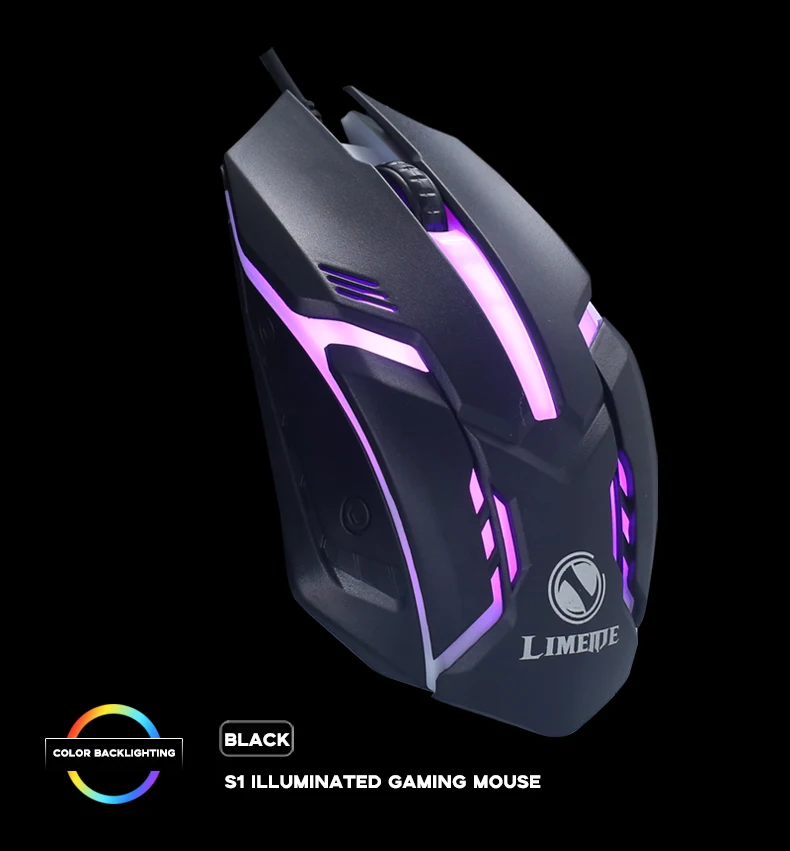 1 Dollar Gaming Mouse Colorful Backlit Led Wired Optical Buy 1 Dollar