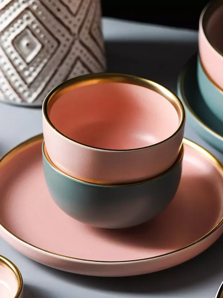 Hotel Supply Plates Sets Dinnerware Sets for 12 Pcs Porcelain Tableware Dinner Sets Ceramic Charger Plate Dish Custom Logo details