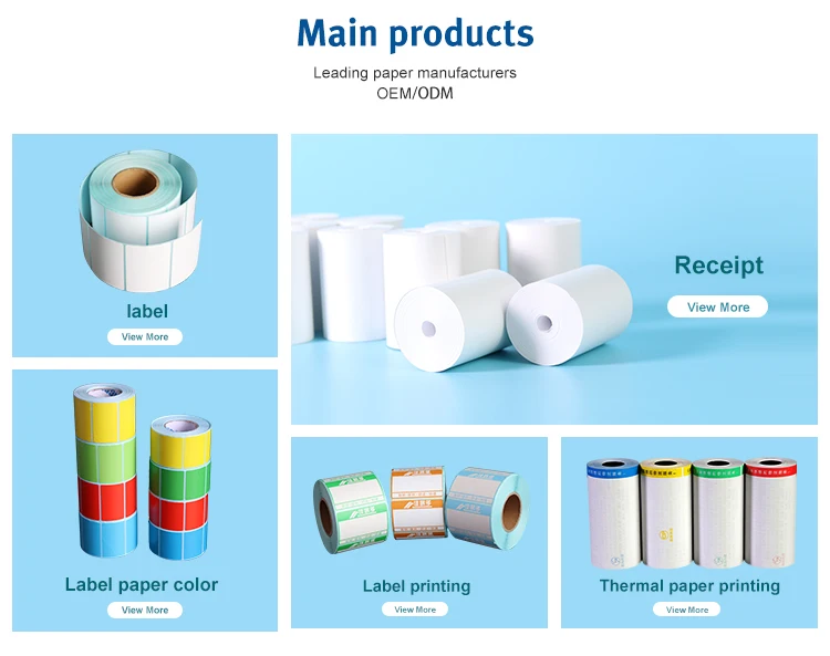 custom thermal sticker paper roll hot sale label paper factory price