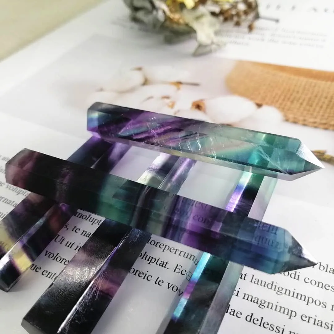 High Quality Natural Crystals Healing Rainbow Fluorite Points Polished Quartz Tower Wand For Feng Shui Decoration Buy Hot Sale Rainbow Fluorite Quartz Points Natural Crystals Quarzt Tower Wand Healing Crystals For Wedding Souvenirs