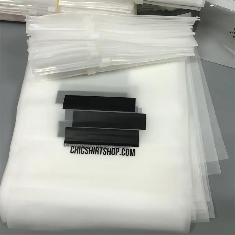 Custom Printed Matte Frosted Ziplock Bags Pvc Zip Lock Bags For Clothes
