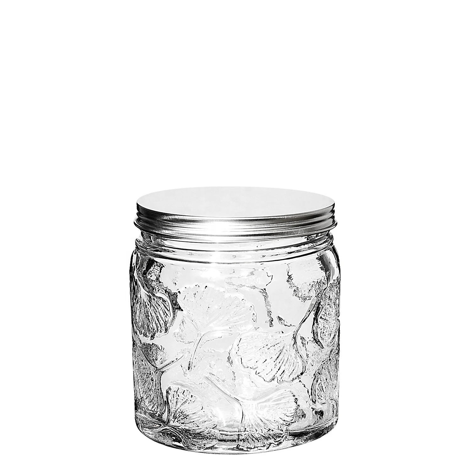 Samyo Round Dry Food Storage Containers Glass Kitchen Canister Set With