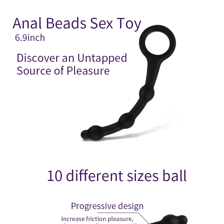 anal beads Medical Silicone Sensuality Anal Sex Toys for couple beginning