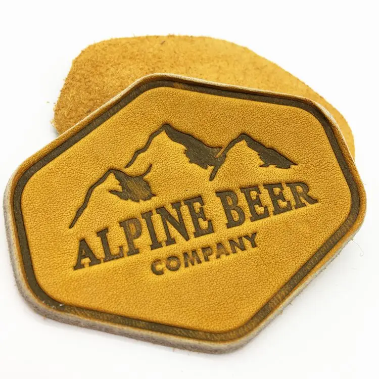 Black Color Real Leather Patch High Costeffective Leather Custom Jeans