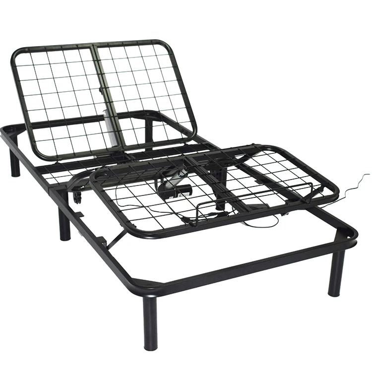 Clearance Electric Adjustable Height Metal Room Furniture Hotel Bed
