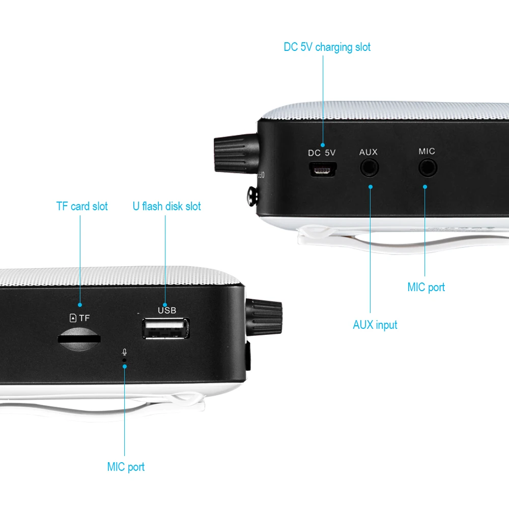2020 hot sale SHIDU brand Portable Digital Screen Multi-functional Portable Waistband Personal wired mic voice amplifier - ANKUX.COM