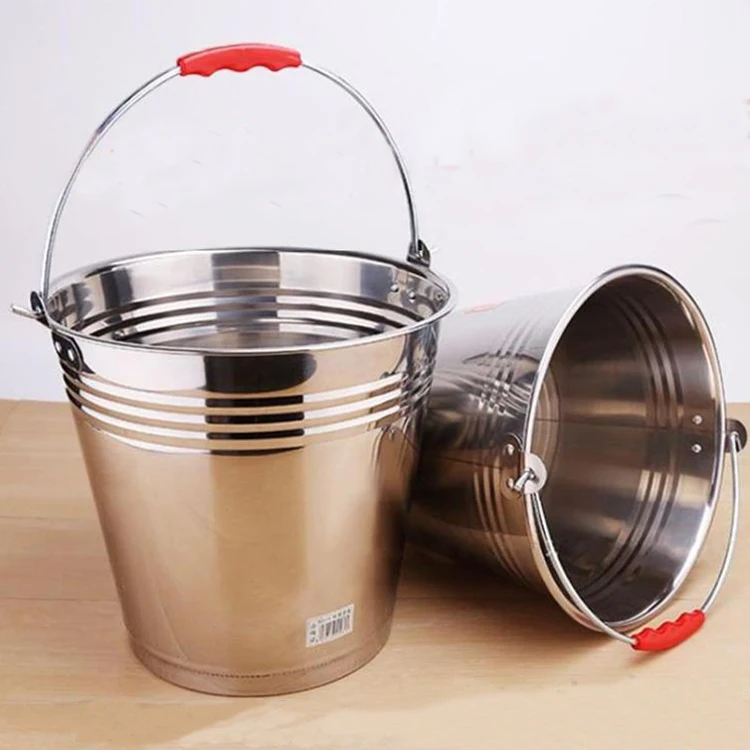 High Quality 5l 6l Stainless Steel Water Bucket House Clean Tools
