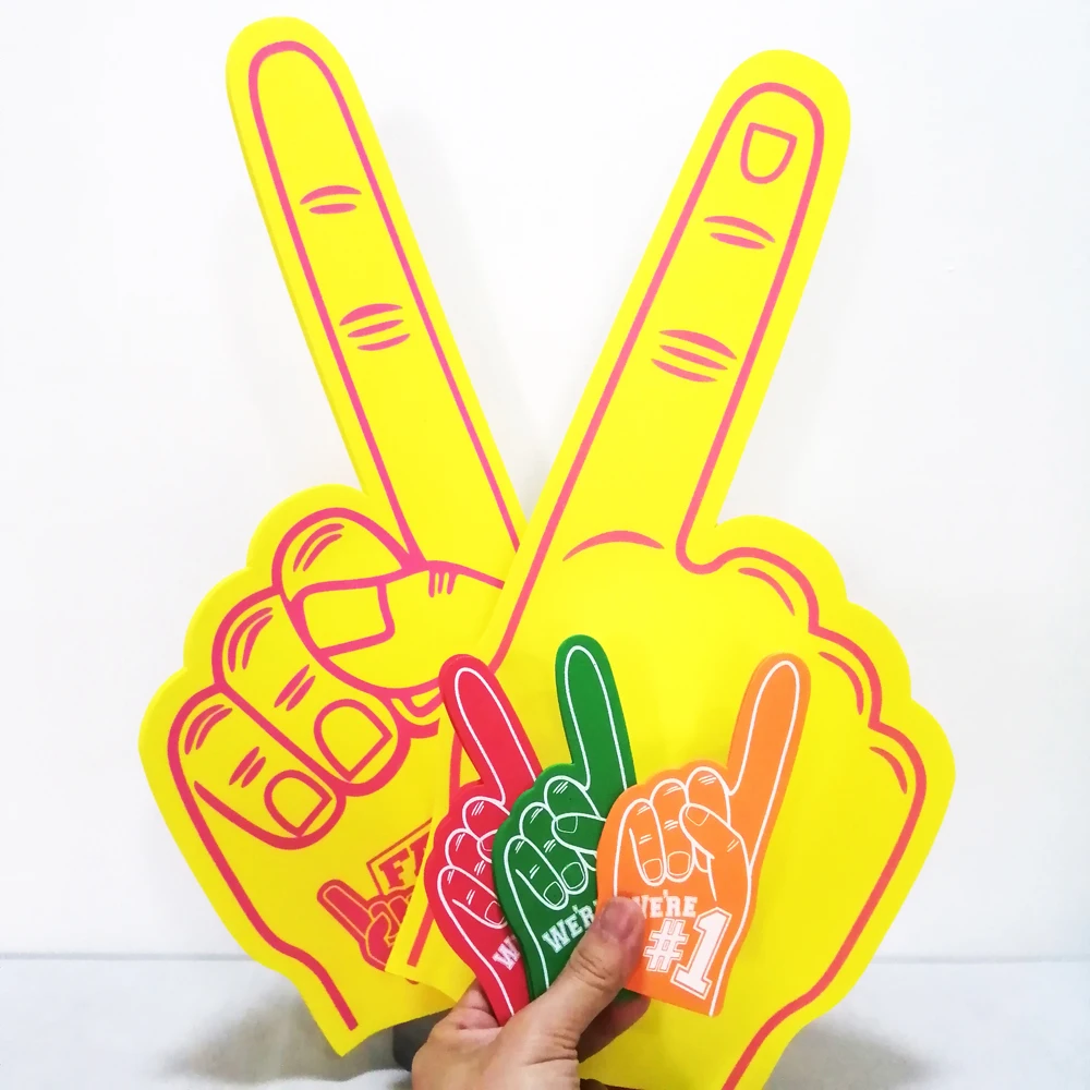 Factory Customize Eva Big Foam Finger Cheering Foam Hand For Promotion