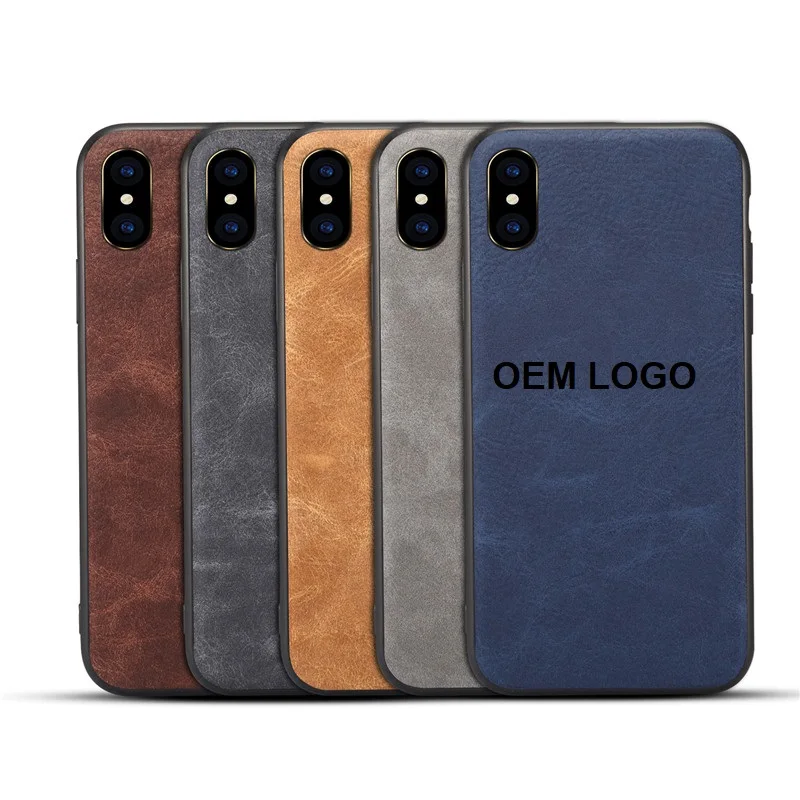 Factory price OEM logo Luxury Leather Phone Case For iphone, for iphone case leather custom