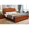 solid wood hinged double bed with storage