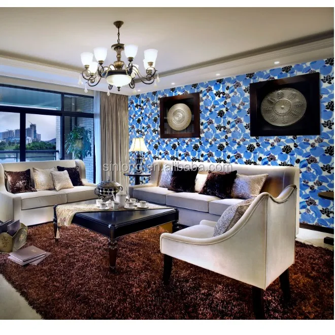 艺术壁画设计的彩色玻璃马赛克图案