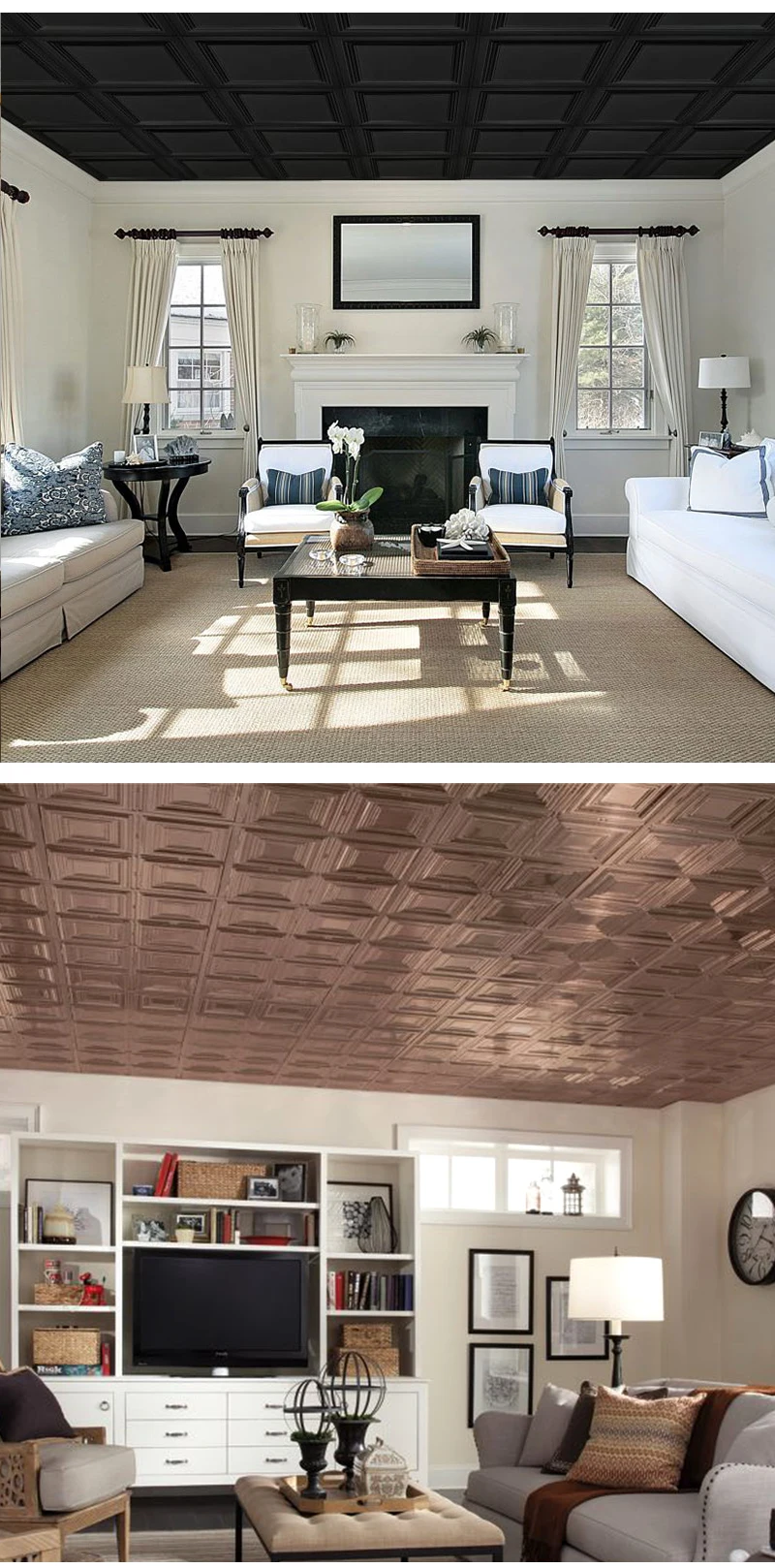 Factory Custmozied New Design Insulated Ceiling Tiles Modern Waterproof