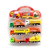 New fashion small plastic construction vehicles toys set pullback truck engineering car toy for kids