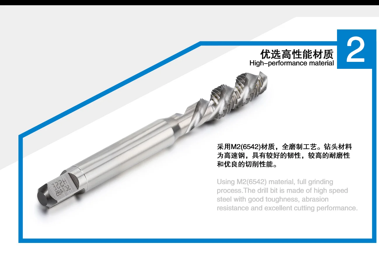 Factory Cnc Tools Machine Taps Straight / Spiral Flutes Hss / Carbide