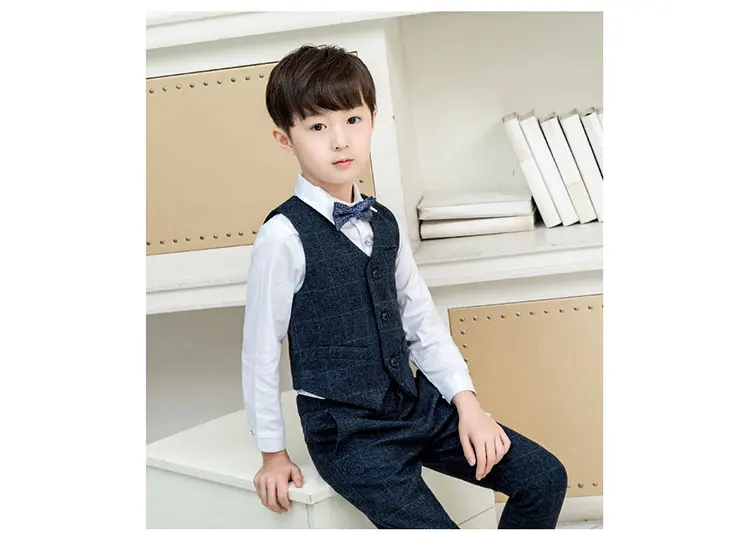 Performance wear kids gentleman boy children's clothing suit sets