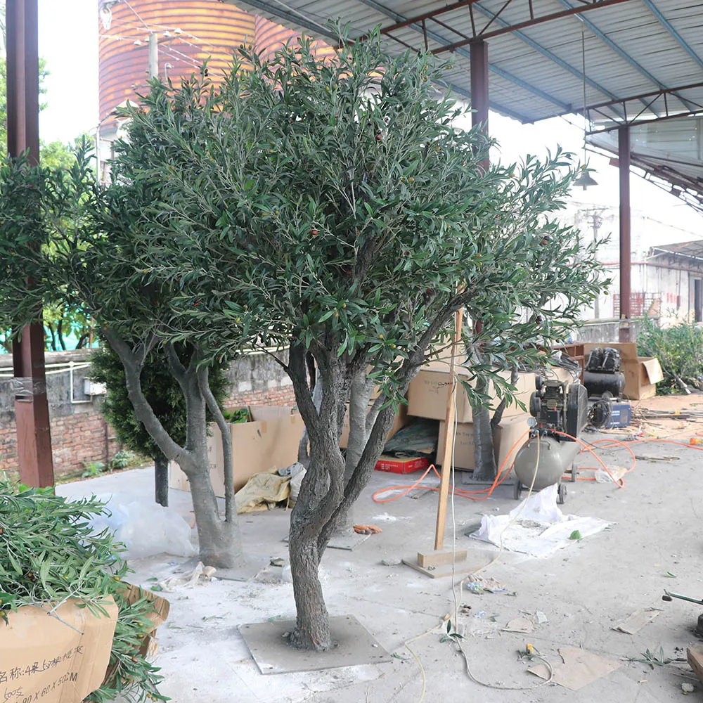 Outdoor Decoration Evergreen Ornamental Large Artificial Olive Tree