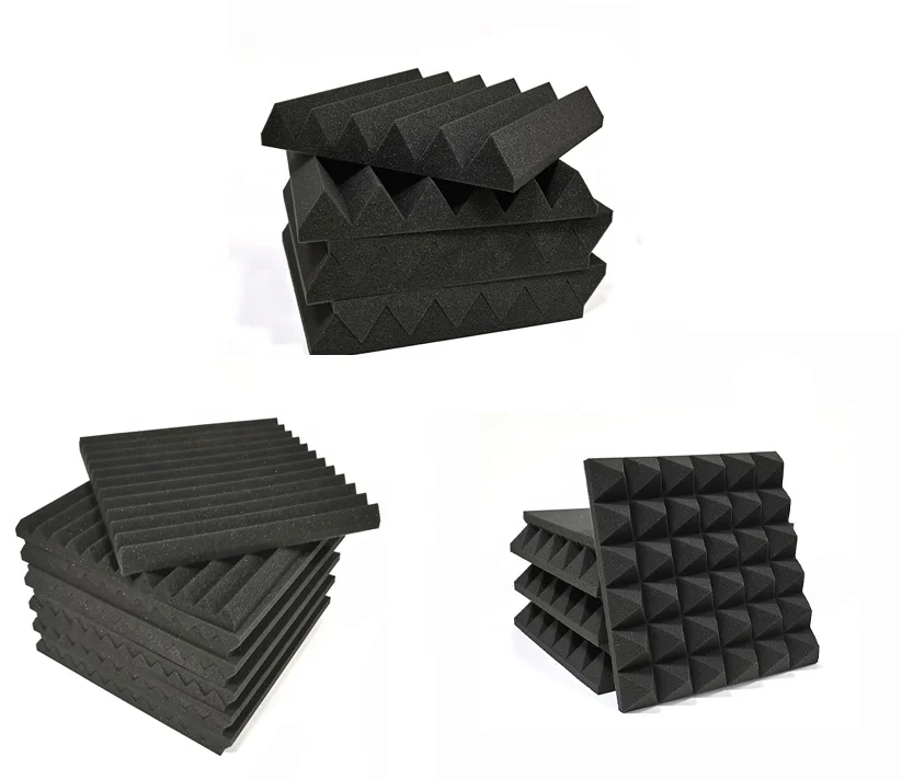 Wedge-shaped Acoustic Foam Panels Sound Absorbing Sponge - Buy Sound ...