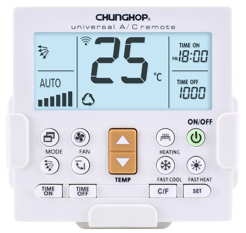 K650e Chunghop Universal Air Remote Control With Wall Mounted Lcd