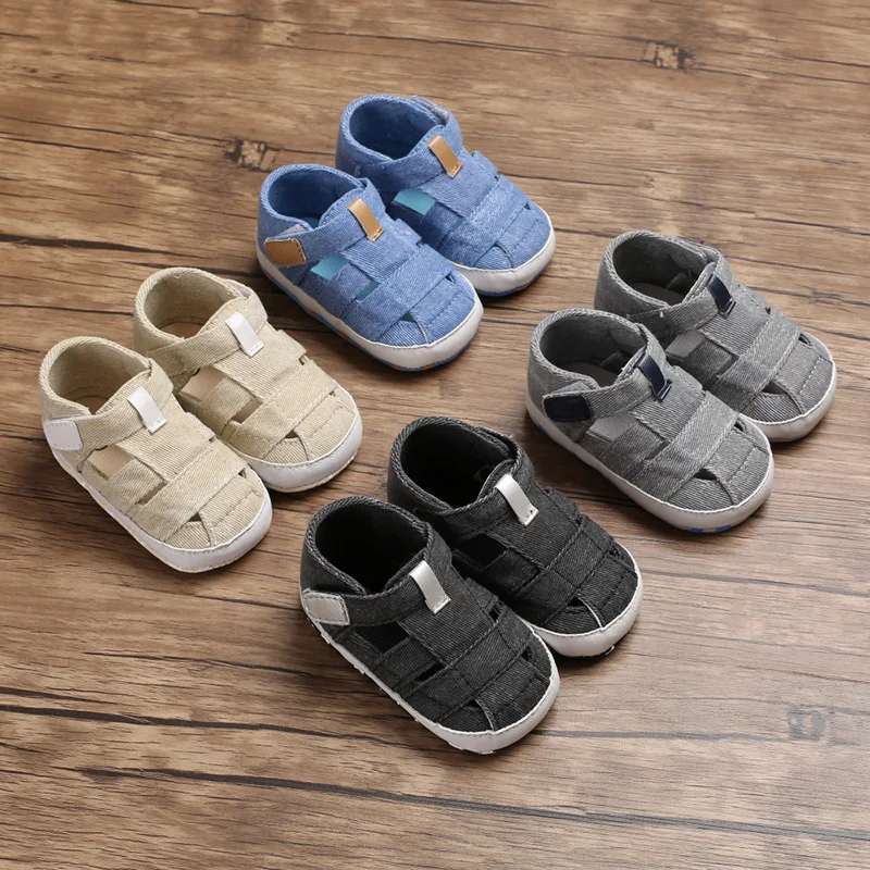 Voberry Summer Baby boys Kids Prewalker Shoes Toddler Soft Soled Anti-slip Tassel Sandals 
