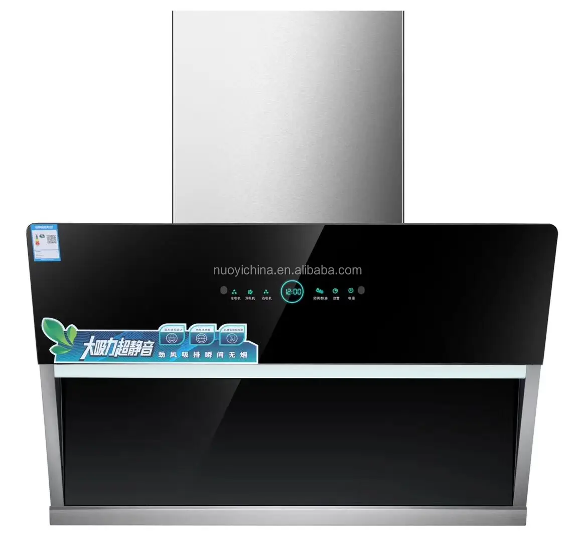 90cm Two Motor Smart Kitchen Chimney Range Hood. Buy Commercial Kitchen Chimney Hood,Two Motor