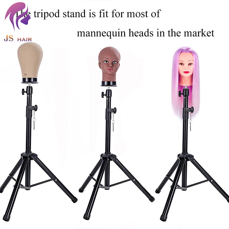 Adjustable Wig Tripod Stand Table Clamps Holder Support For Training